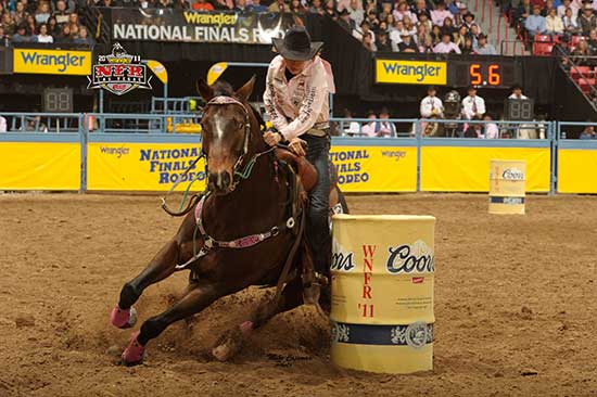 RC Brooks A Streakin and Jane Melby - National Finals Rodeo
